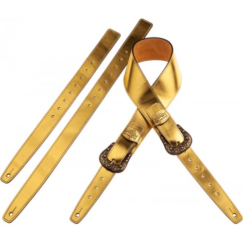 Twin Buckle TS Metallic Gold 7 cm fibbie Sun Ottone